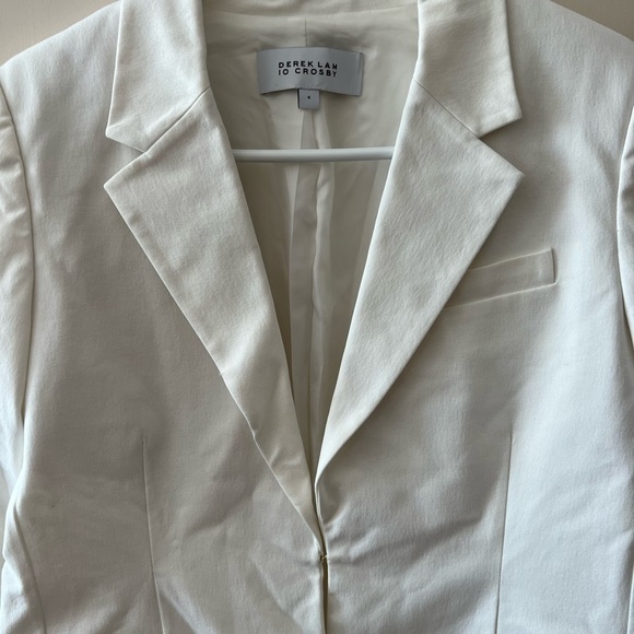 NWOT 10 Crosby Derek Lam Studded Scalloped Sleeve Jacket Blazer - Picture 4 of 16